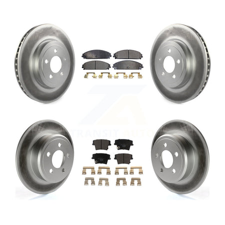 Front Rear Coat Disc Brake Rotor Ceramic Pad Kit For 2005-2006 Chrysler 300 AWD with 3.5L KGT-100763