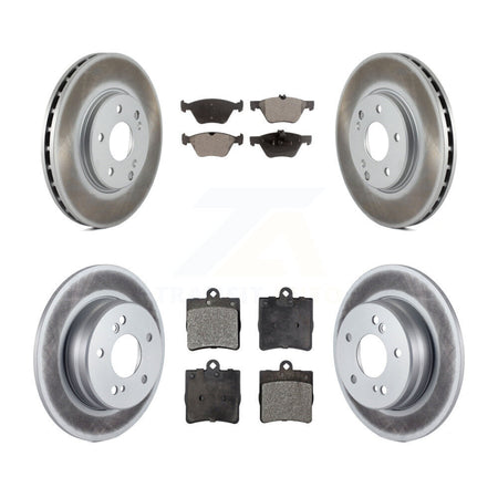 Front Rear Coated Brake Rotor Ceramic Pad Kit For Chrysler Crossfire Mercedes-Benz SLK320 KGT-100848