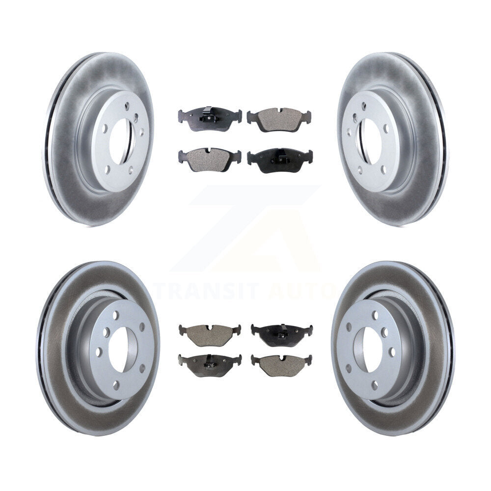 Front Rear Coat Disc Brake Rotor Ceramic Pad Kit For BMW 325i 325Ci 328i 323Ci 323i 328Ci KGT-100876