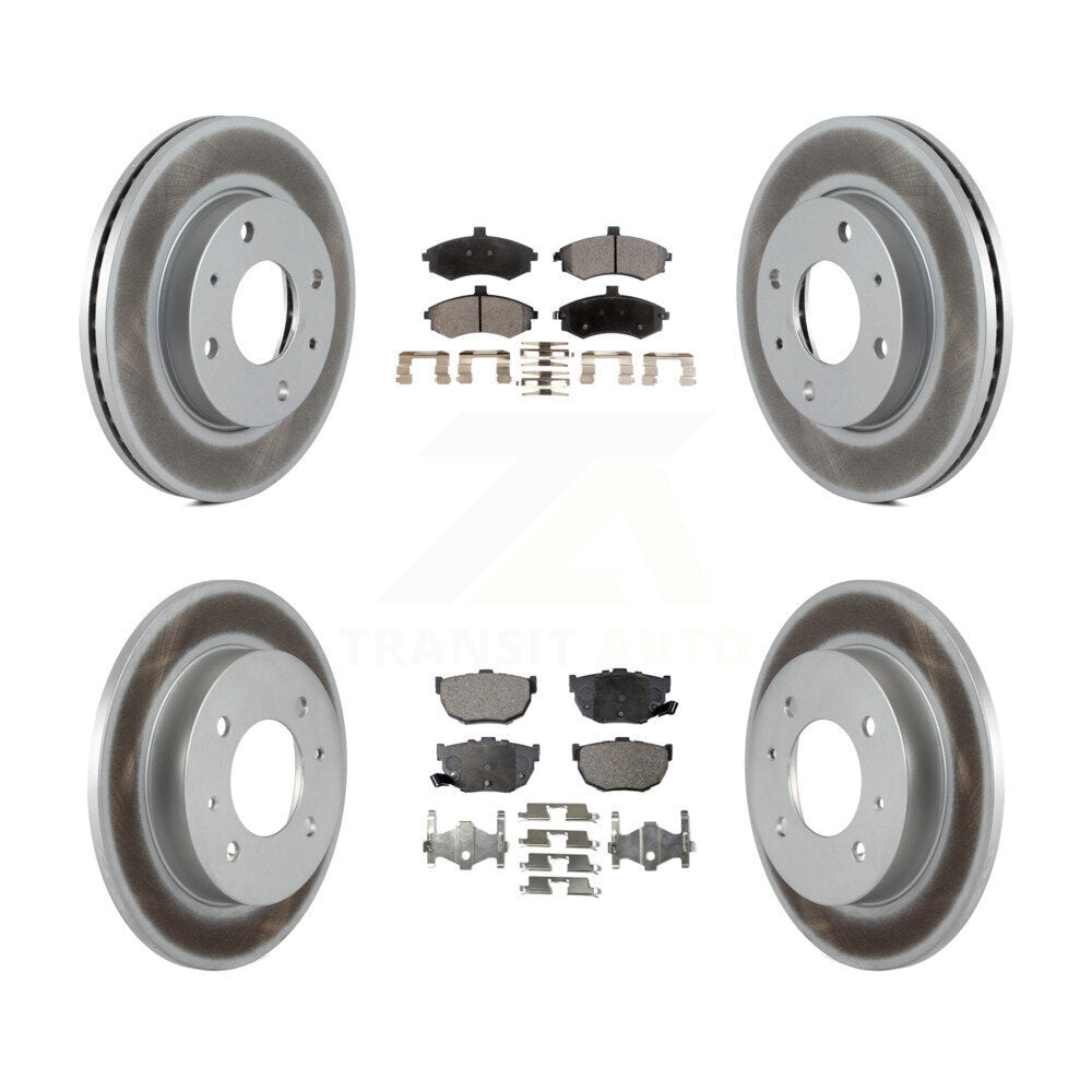 Front Rear Coated Disc Brake Rotor & Ceramic Pad Kit For Hyundai Elantra rear brakes KGT-100908