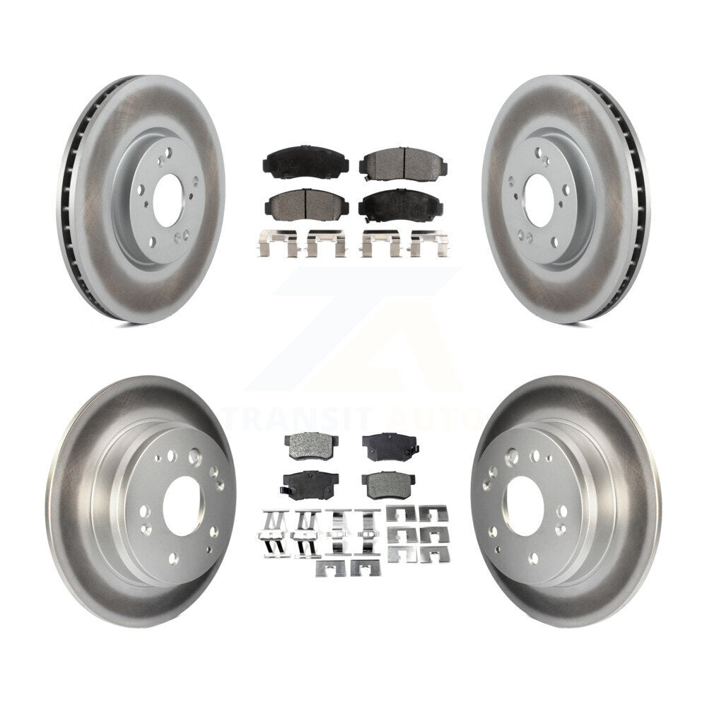 Front Rear Coat Brake Rotor Ceramic Pad Kit For 2004-2005 Acura TL Automatic transmission KGT-100934