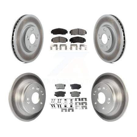 Front Rear Coat Brake Rotor Ceramic Pad Kit For 2004-2005 Acura TL Automatic transmission KGT-100934