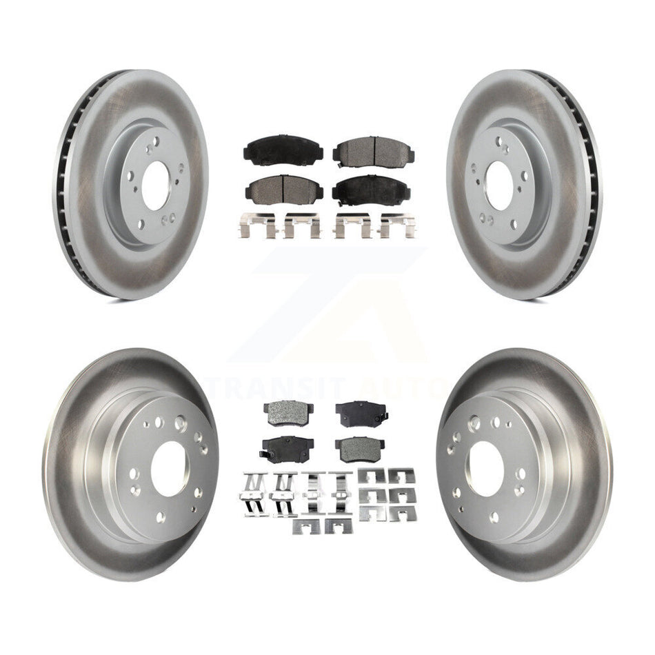 Front Rear Coat Brake Rotor Ceramic Pad Kit For 2004-2005 Acura TL Automatic transmission KGT-100934