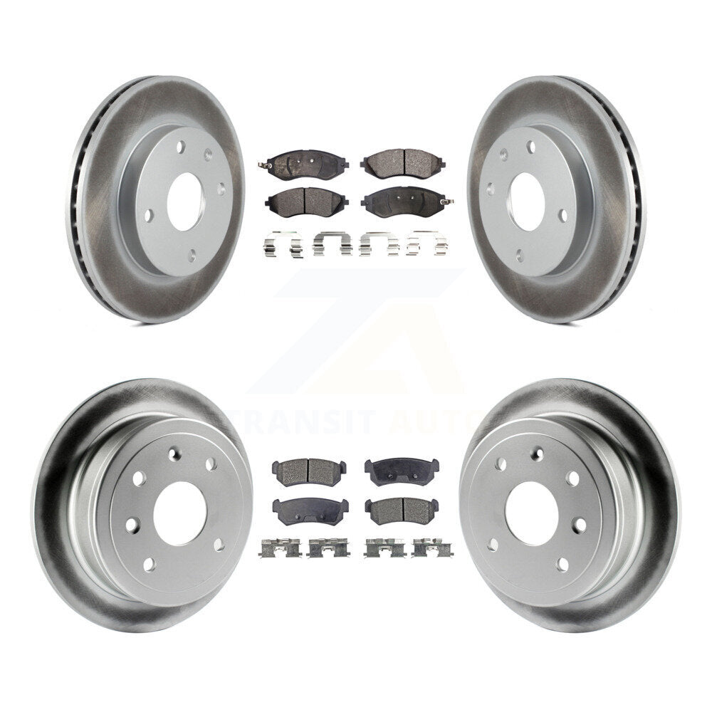 Front Rear Coat Disc Brake Rotors Ceramic Pad Kit For Chevrolet Optra Suzuki Forenza Reno KGT-100962