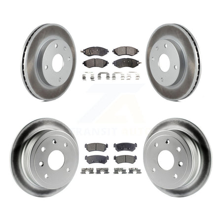 Front Rear Coat Disc Brake Rotors Ceramic Pad Kit For Chevrolet Optra Suzuki Forenza Reno KGT-100962