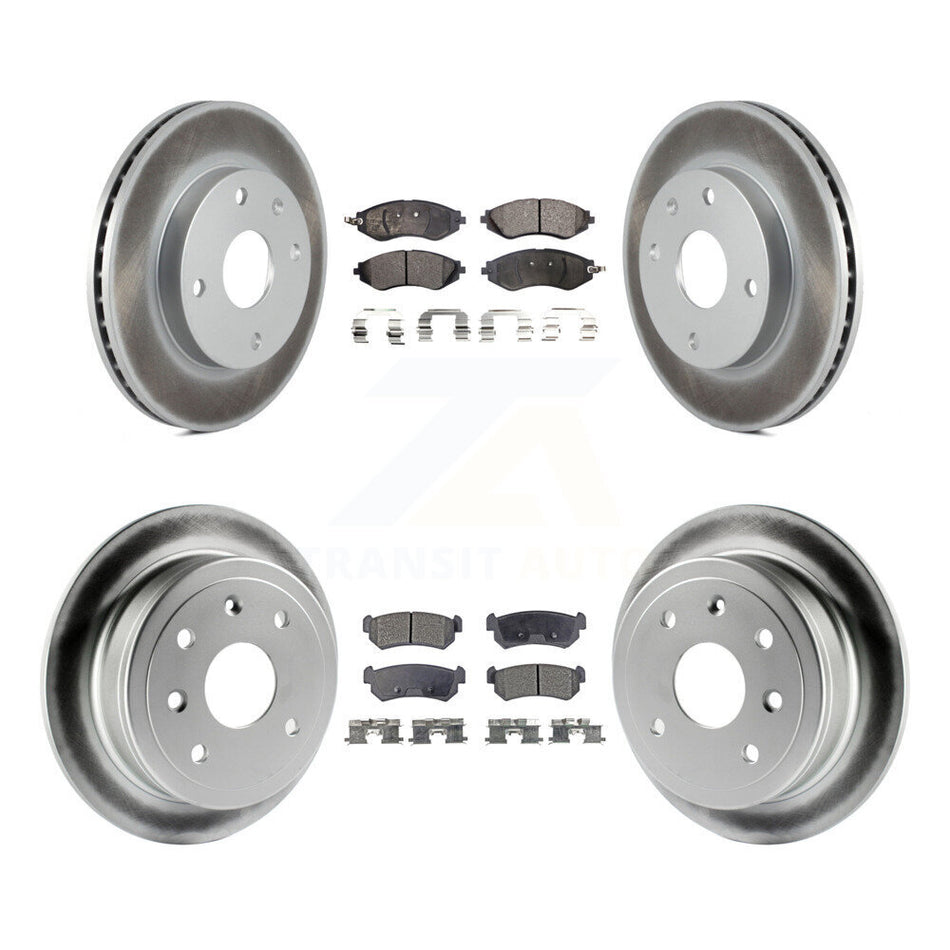 Front Rear Coat Disc Brake Rotors Ceramic Pad Kit For Chevrolet Optra Suzuki Forenza Reno KGT-100962