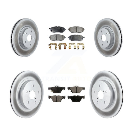 Front Rear Coated Disc Brake Rotors And Ceramic Pads Kit For Subaru Outback WRX Legacy KGT-100982