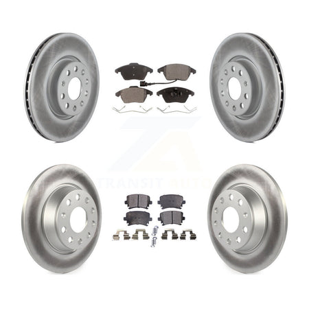 Front Rear Coat Brake Rotors Ceramic Pad Kit For Volkswagen CC GTI Passat Audi A3 Quattro KGT-100985