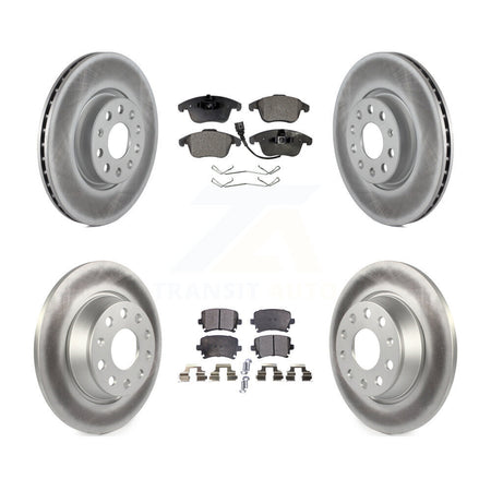 Front Rear Coat Brake Rotor Ceramic Pad Kit For Volkswagen Tiguan Audi Q3 Quattro Limited KGT-100989