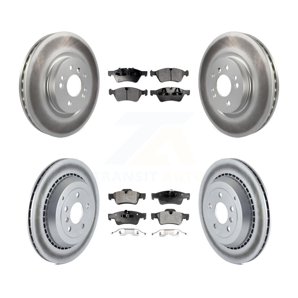 Front Rear Coated Disc Brake Rotor Ceramic Pad Kit For Mercedes-Benz ML500 R320 R350 R500 KGT-101000