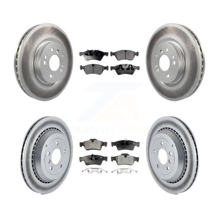 Front Rear Coated Disc Brake Rotor Ceramic Pad Kit For Mercedes-Benz ML500 R320 R350 R500 KGT-101000
