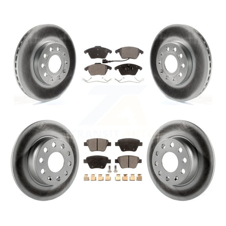Front Rear Coated Disc Brake Rotors And Ceramic Pads Kit For Volkswagen Beetle KGT-101007