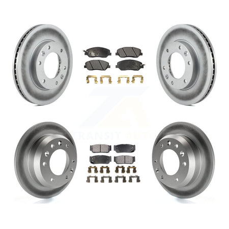 Front Rear Coat Brake Rotors Ceramic Pad Kit For Hyundai Entourage Kia Sedona To 04/27/06 KGT-101026