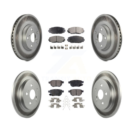 Front Rear Coated Disc Brake Rotor Ceramic Pad Kit For Toyota Corolla Matrix Pontiac Vibe KGT-101092