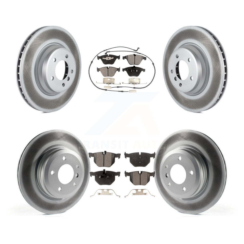 Front Rear Coat Disc Brake Rotors Ceramic Pad Kit For BMW 335i xDrive X1 335xi 335is 335d KGT-101111