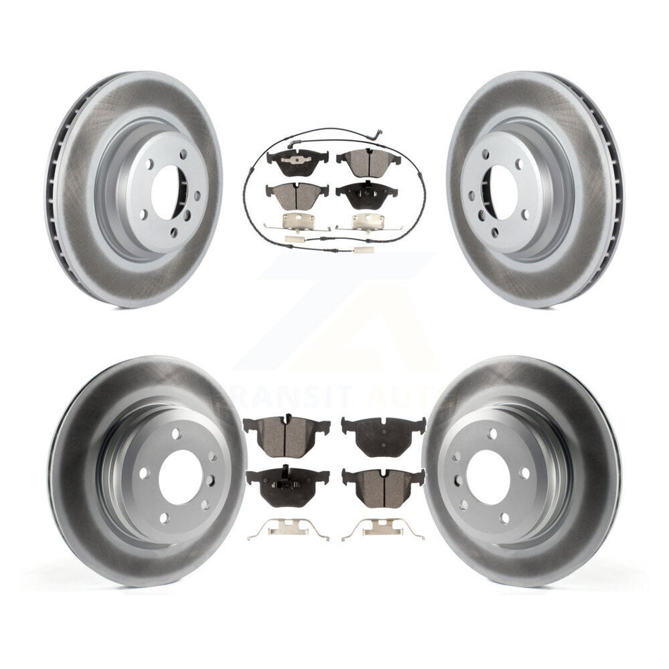 Front Rear Coat Disc Brake Rotors Ceramic Pad Kit For BMW 335i xDrive X1 335xi 335is 335d KGT-101111