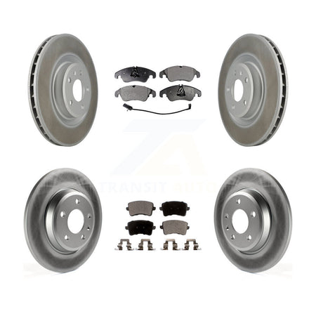 Front Rear Coated Brake Rotor Ceramic Pad Kit For Audi Q5 With 345mm Diameter KGT-101130
