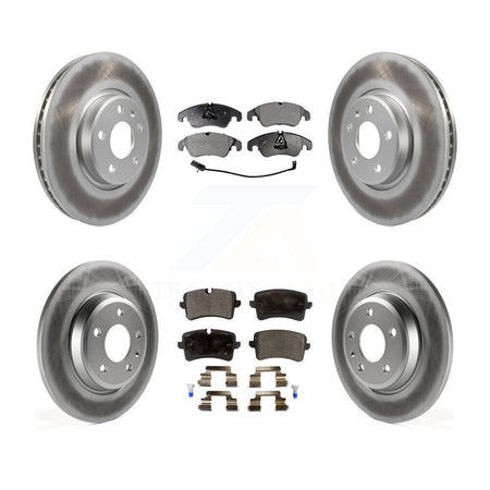 Front Rear Coated Brake Rotor Ceramic Pad Kit For Audi A6 With 320mm Diameter KGT-101199