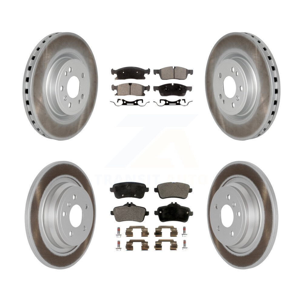 Front Rear Coat Brake Rotors Ceramic Pad Kit For Mercedes-Benz ML350 GLE350 ML250 GLE300d KGT-101207