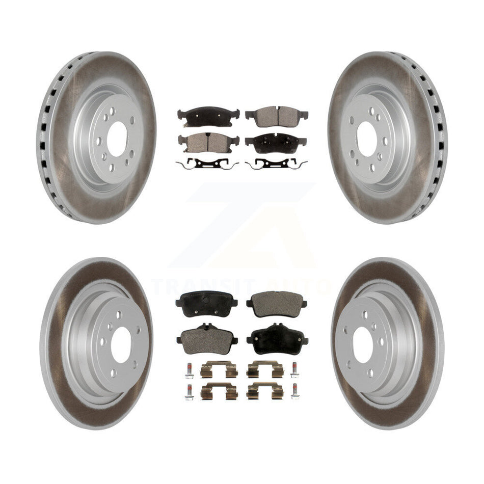 Front Rear Coat Brake Rotors Ceramic Pad Kit For Mercedes-Benz ML350 GLE350 ML250 GLE300d KGT-101207