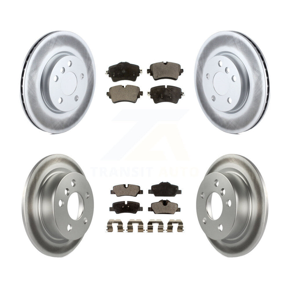 Front Rear Coated Disc Brake Rotors And Ceramic Pads Kit For Mini Cooper KGT-101248