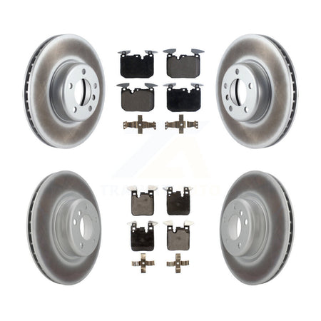 Front Rear Coated Disc Brake Rotors And Ceramic Pads Kit For BMW M240i xDrive M235i KGT-101264