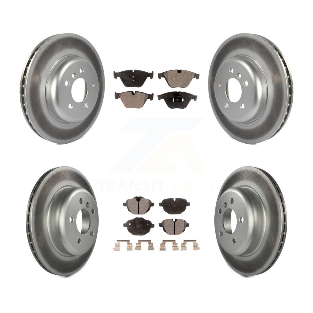 Front Rear Coat Disc Brake Rotors Ceramic Pad Kit For BMW 535i xDrive 535d ActiveHybrid 5 KGT-101276
