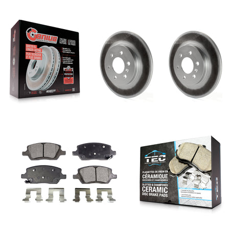Rear Coat Brake Rotor Ceramic Pad Kit For Pontiac Montana Chevrolet Uplander Buick Saturn KGT-101304