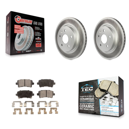 Rear Coated Brake Rotors Ceramic Pad Kit For Chevrolet Buick Malibu Impala LaCrosse Regal KGT-101325