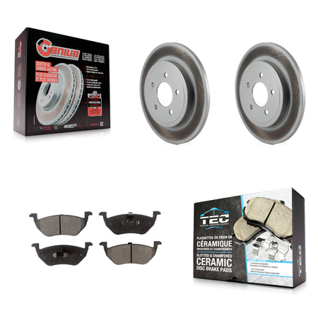 Rear Coat Disc Brake Rotors Ceramic Pad Kit For Ford Escape Mazda Tribute Mercury Mariner KGT-101354