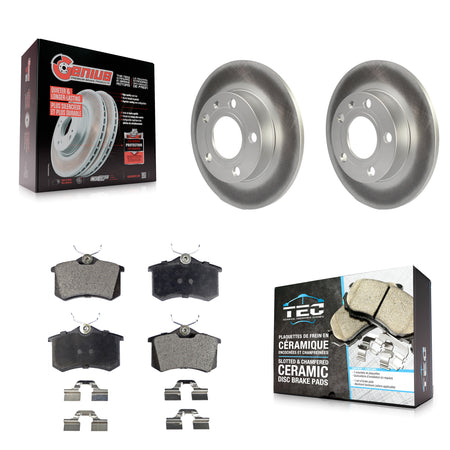 Rear Coat Disc Brake Rotors Ceramic Pad Kit For Audi A4 S4 With 245mm Diameter Rotor KGT-101438