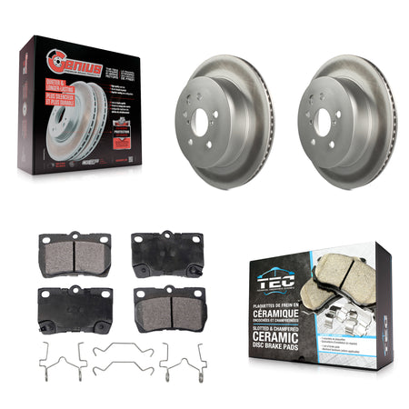 Rear Coat Disc Brake Rotor Ceramic Pad Kit For Lexus IS250 IS350 GS350 GS300 GS450h GS430 KGT-101546
