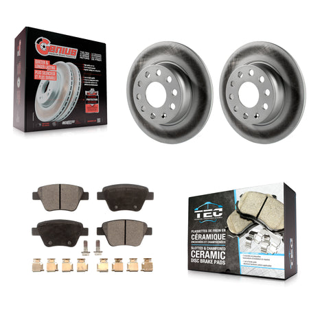 Rear Coat Brake Rotors Ceramic Pad Kit For Volkswagen Jetta Golf Beetle Passat GTI Eos A3 KGT-101612