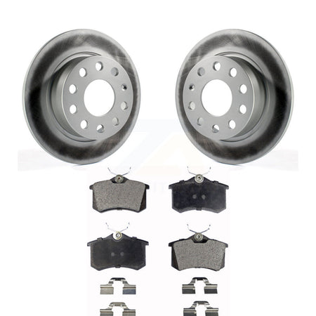 Rear Coated Disc Brake Rotors And Ceramic Pads Kit For Volkswagen Golf Alltrack KGT-101620