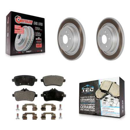 Rear Coated Disc Brake Rotor Ceramic Pad Kit For Mercedes-Benz ML350 GLE350 ML250 GLE300d KGT-101644