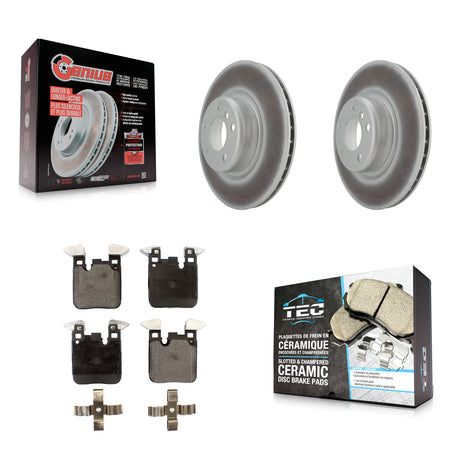 Rear Coat Brake Rotor Ceramic Pad Kit For BMW 320i xDrive 230i 228i 328i M240i M235i 428i KGT-101683