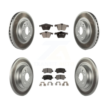 Front Rear Coat Brake Rotor Ceramic Pad Kit For Volvo V70 With 300mm Diameter KGT-101926