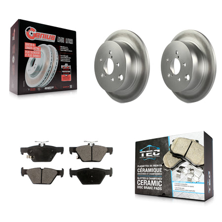 Rear Coated Disc Brake Rotors And Ceramic Pads Kit For Subaru Crosstrek KGT-101940