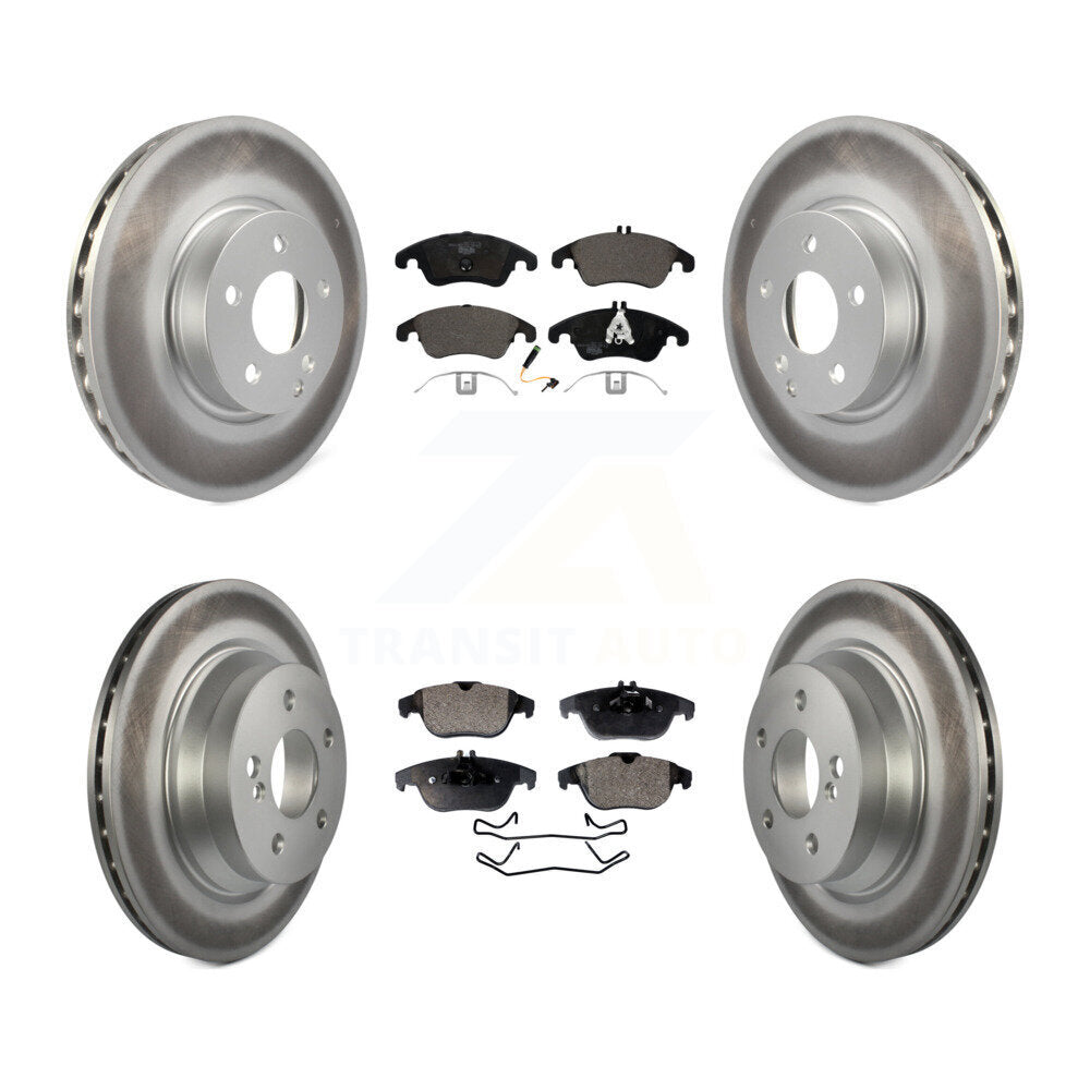 Front Rear Coat Brake Rotor Ceramic Pad Kit For 2015 Mercedes-Benz E400 Convertible/Coupe KGT-101995