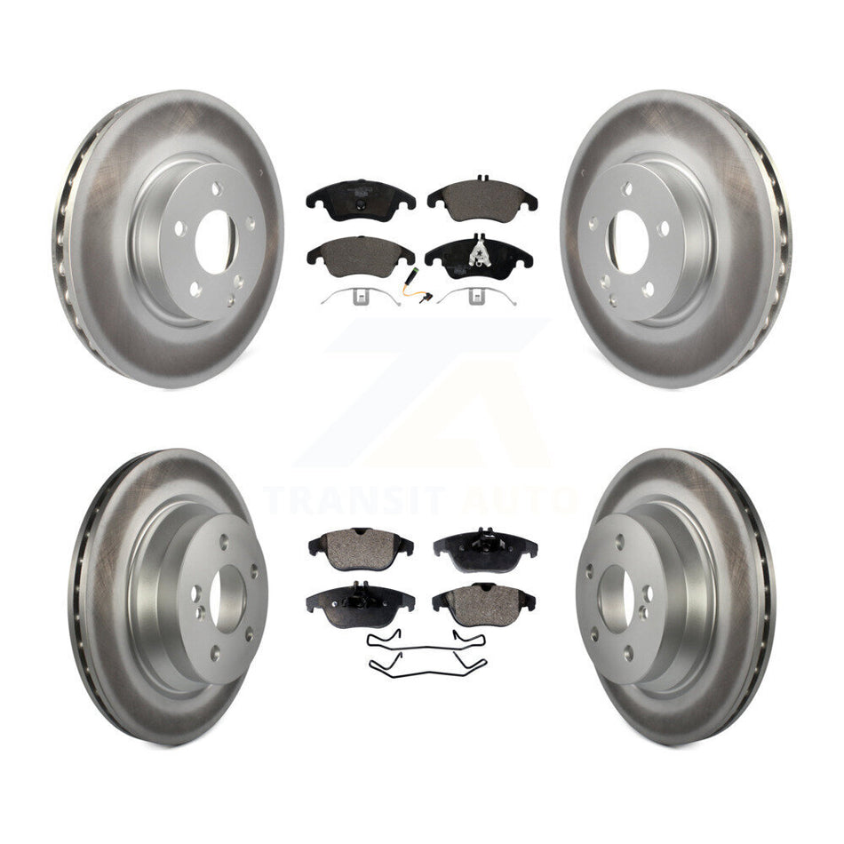 Front Rear Coat Brake Rotor Ceramic Pad Kit For 2015 Mercedes-Benz E400 Convertible/Coupe KGT-101995