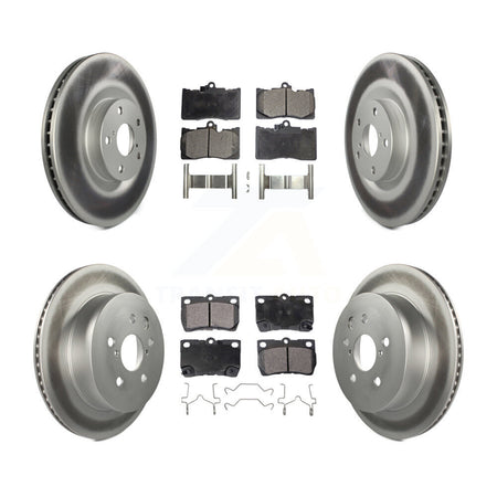 Front Rear Coat Disc Brake Rotor Ceramic Pad Kit (6Pc) For Lexus IS350 GS350 GS450h GS460 KGT-102029