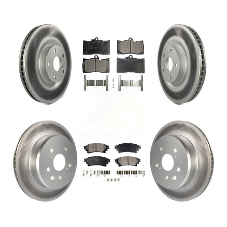 Front Rear Coat Brake Rotor Ceramic Pad Kit (6Pc) For Lexus IS300 IS350 GS350 RC350 RC300 KGT-102031