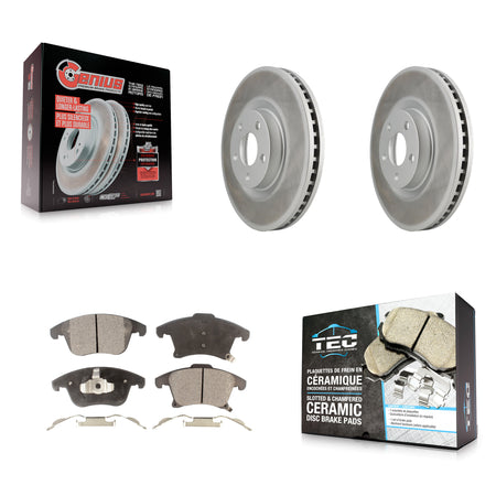 Front Coat Disc Brake Rotors Ceramic Pad Kit For Ford Police Responder Hybrid SSV Plug-In KGT-102059