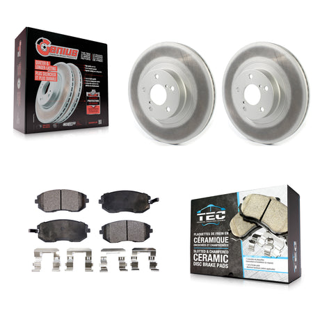 Front Coated Brake Rotors Ceramic Pad Kit For Subaru Outback Impreza Legacy Forester Baja KGT-102069