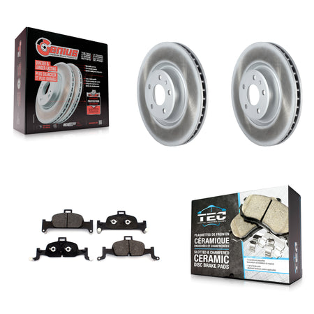 Front Coated Brake Rotor & Ceramic Pad Kit For Audi A4 Quattro Q5 A5 Sportback allroad A6 KGT-102090