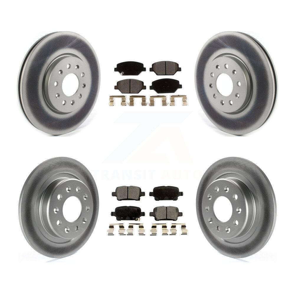 Front Rear Coat Brake Rotor Ceramic Pad Kit For Chevrolet Equinox GMC Terrain Buick Regal KGT-102115