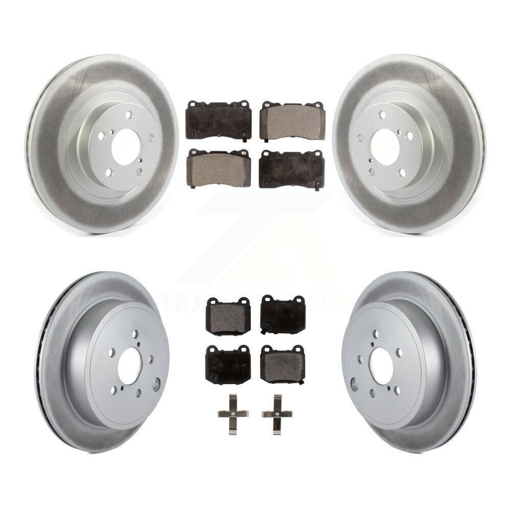 Front Rear Coat Disc Brake Rotor Ceramic Pad Kit For 2019 Toyota 86 Without Brembo Brakes KGT-102131