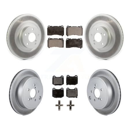 Front Rear Coat Disc Brake Rotor Ceramic Pad Kit For 2019 Toyota 86 Without Brembo Brakes KGT-102131