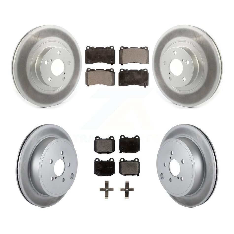 Front Rear Coat Disc Brake Rotor Ceramic Pad Kit For 2019 Toyota 86 Without Brembo Brakes KGT-102131