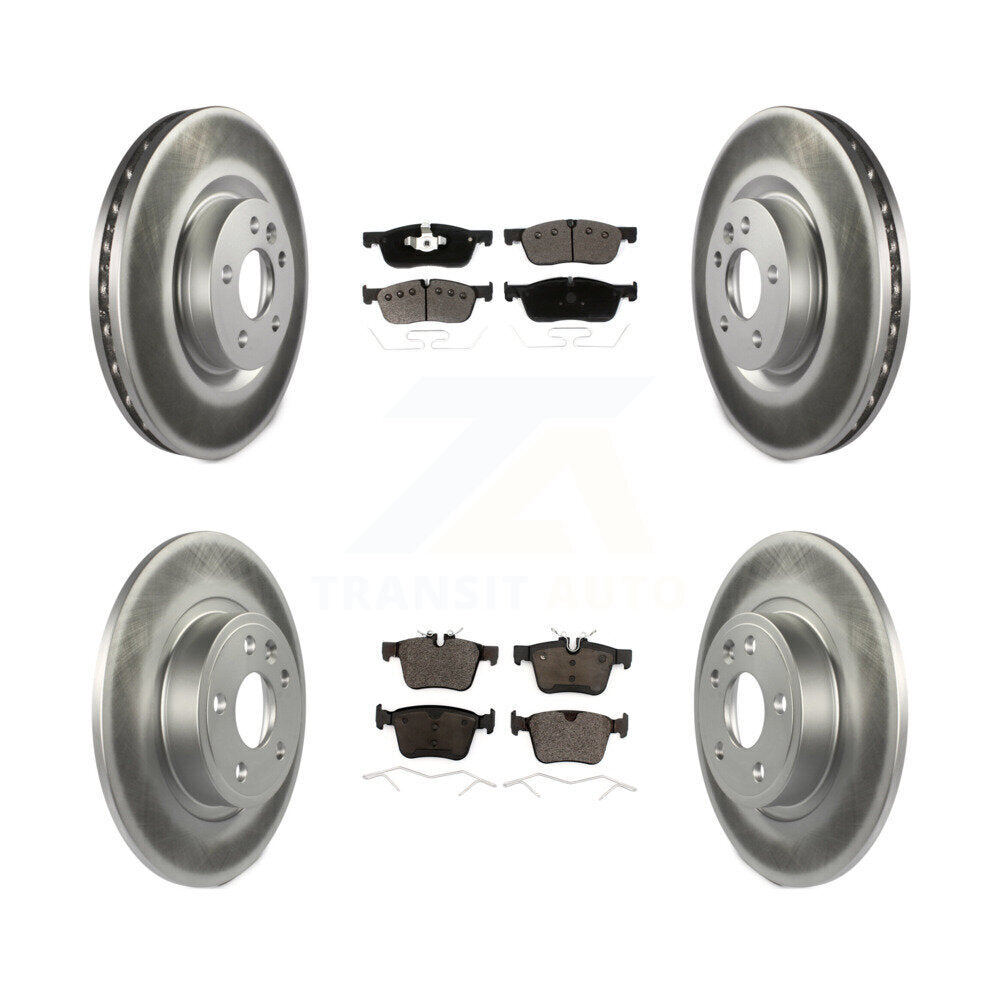 Front Rear Coat Brake Rotors Ceramic Pad Kit For Land Rover Discovery Sport Jaguar E-Pace KGT-102187